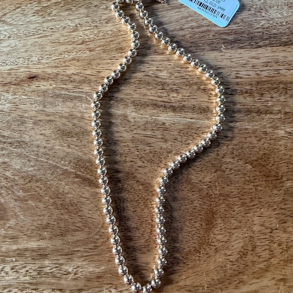 Elegant Gold Beaded Necklace by Enewton - Picture 3 of 3